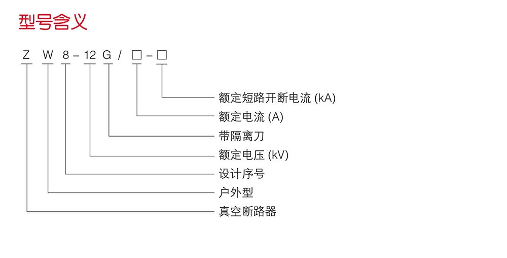 （JKW）ZW8-12系列户外高压真空断路器