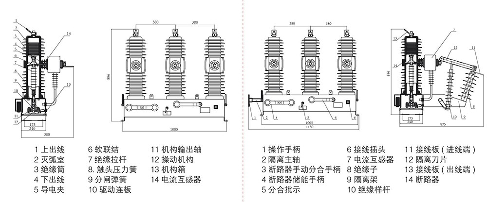 （JKW）ZW32-24G户外高压真空断路器