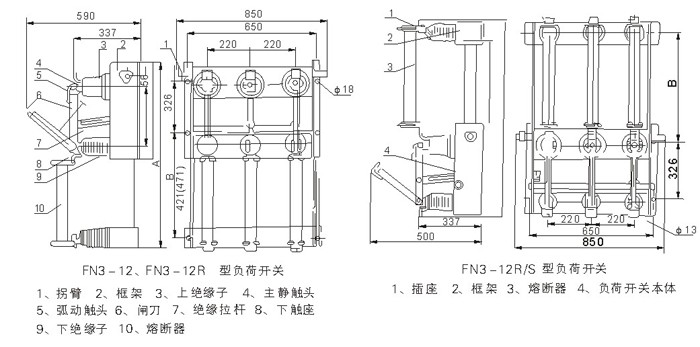 FN3-12系列户内高压负荷开关1