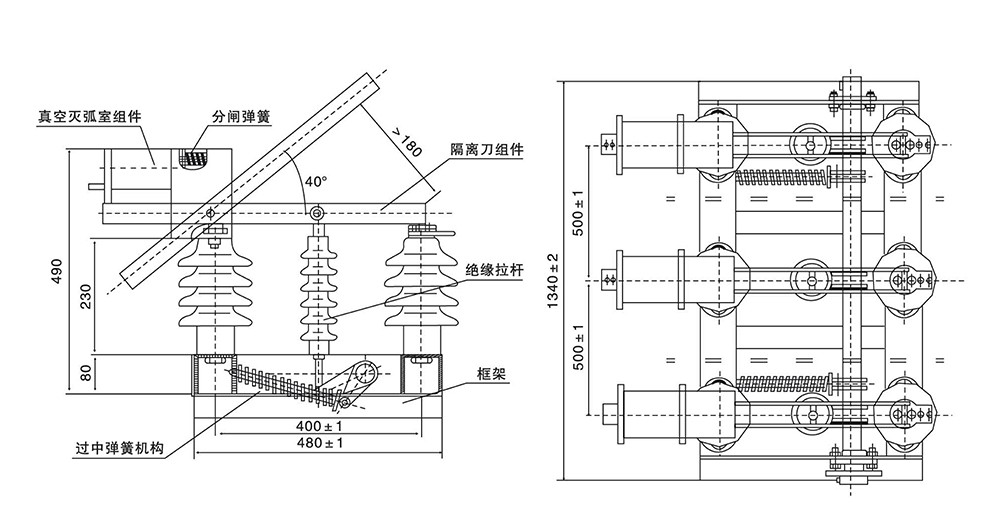 FZW□-12户外高压隔离真空负荷开关