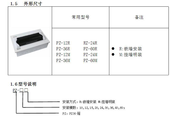 PZ30系列终端配电箱