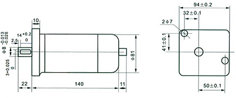 HDZ-22880B电机（配3AF减速器）