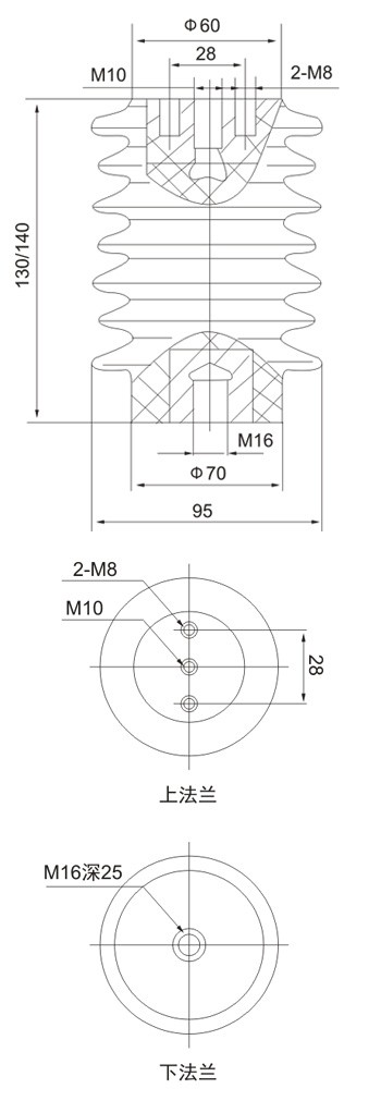 CG5-10Q/95×130(130.140.145.150)户内高压带电显示装置传感器