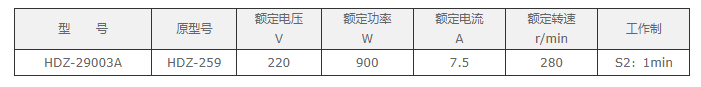 HDZ-29003A——减速器，储能电机