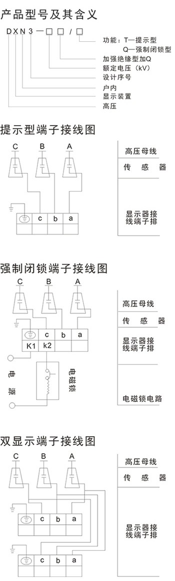 DXN-Q户内高压带电显示器(强制闭锁型)或 GSN-Q