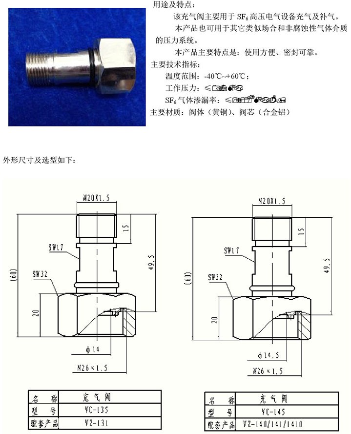 140系列充气阀