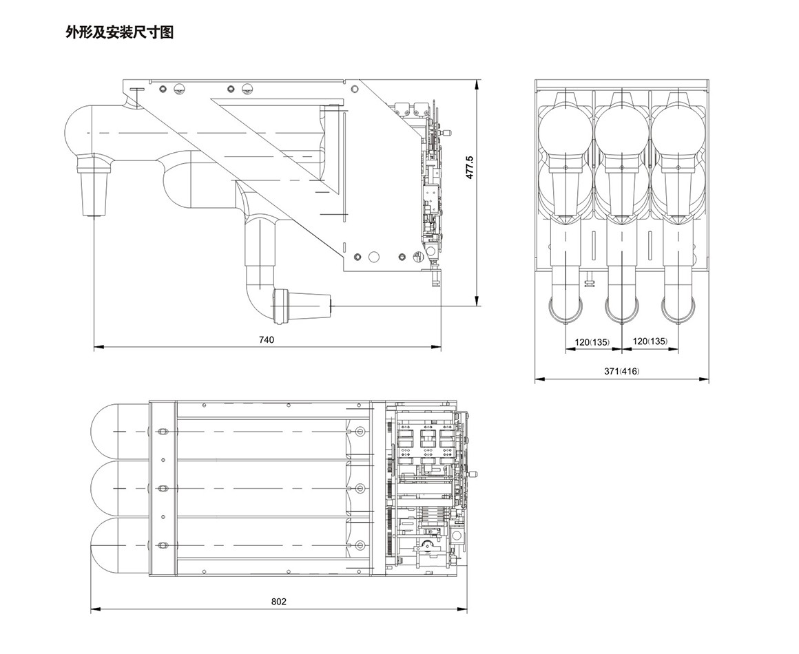 YSK-12型环网柜核心单元模块