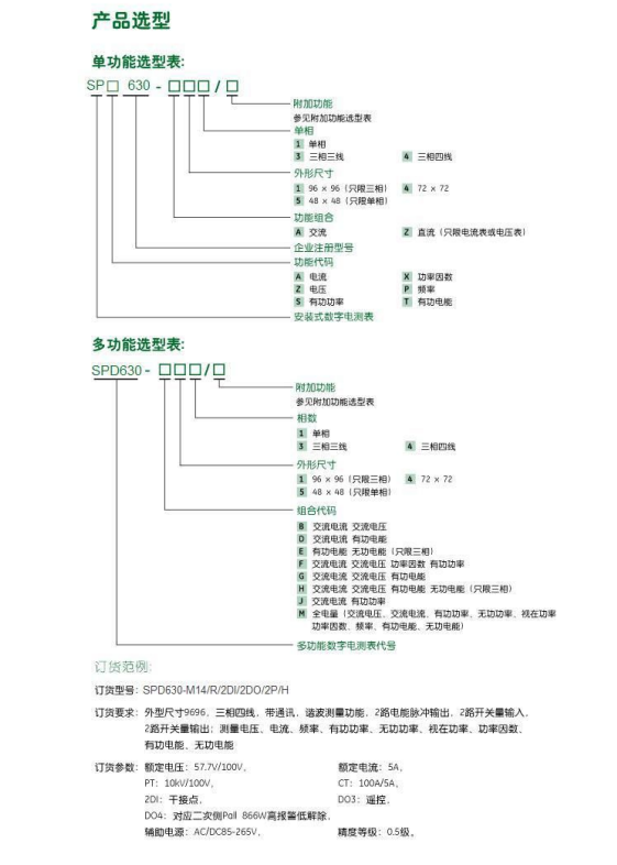 SPA630单相电流表、三相电流表