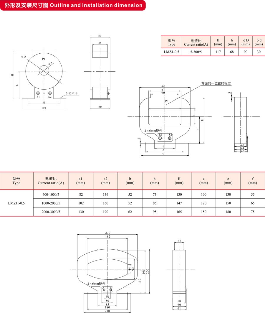 LMZ1_LMZJ1-0.5电流互感器