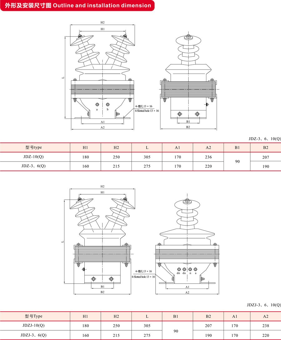 JDZ(J)-3,6,10(Q)电压互感器