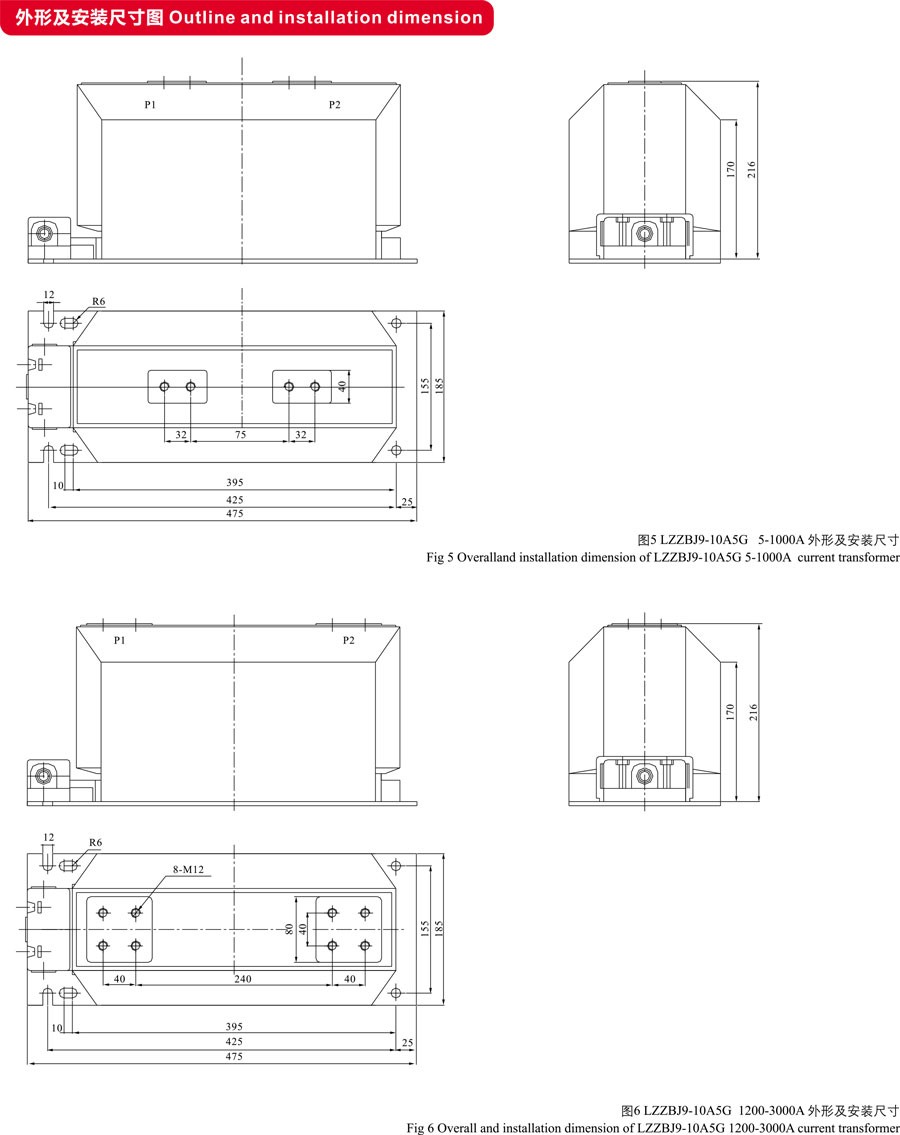 LZZBJ9-10(A,B,C,A5G)电流互感器