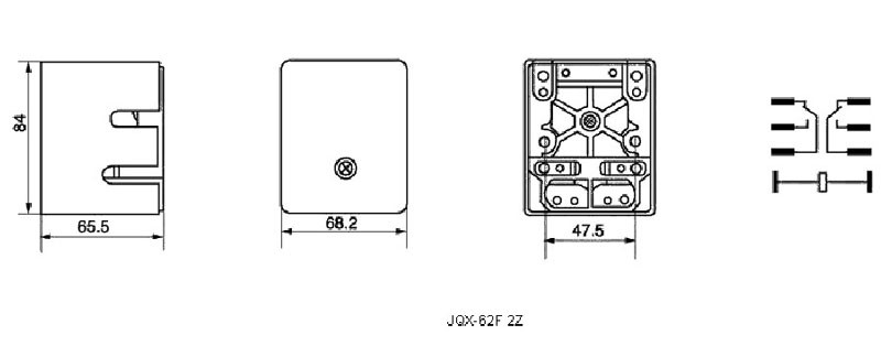 ND22L-2Z(JQX-62F-2Z)大功率继电器