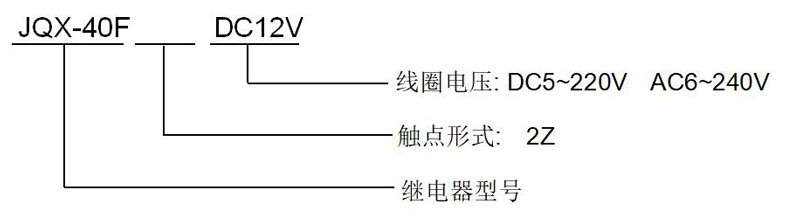 ND22J-2Z(JQX-40F-2Z)大功率继电器