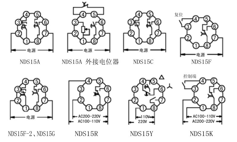 NDS15A C G Y(ST3PA C G Y)电子式时间继电器