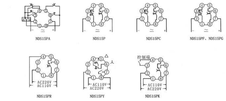 NDS15PF数字式拨码式时间继电器