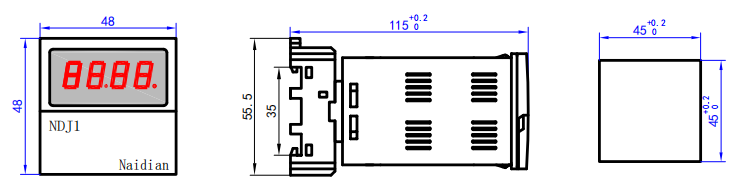 NDJ1(DH48J)数显计数继电器