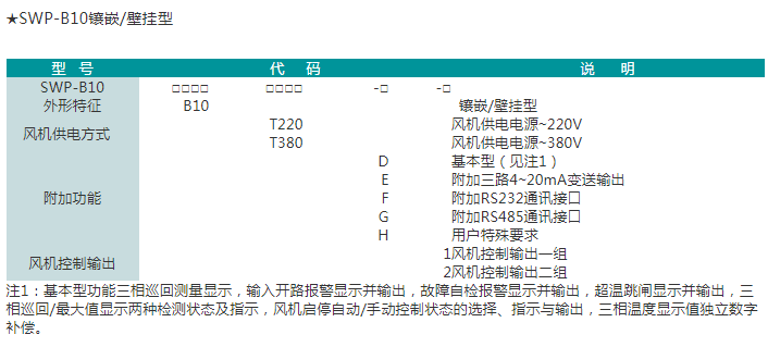 SWP系列干式变压器温度智能控制仪