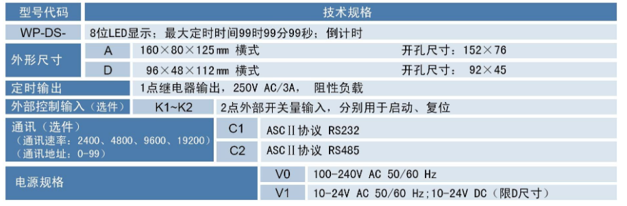 WP-DS定时器