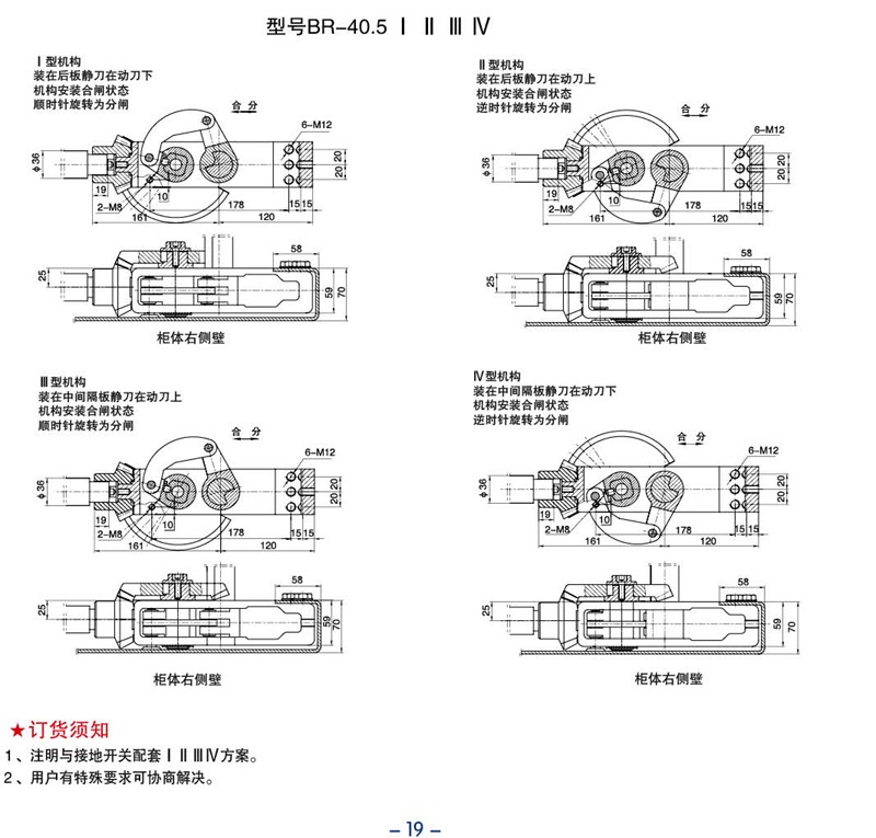 齿轮操作机构BR-40.5