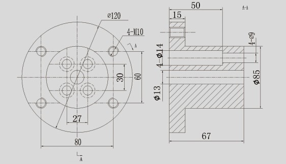 2500-4000A固定式下出线座