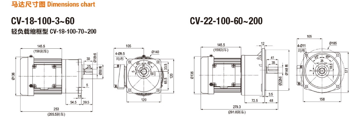 CV0.1KW马达减速机