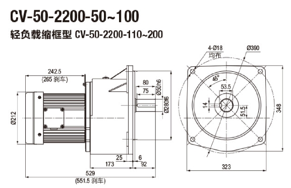 CV2.2KW交流减速马达