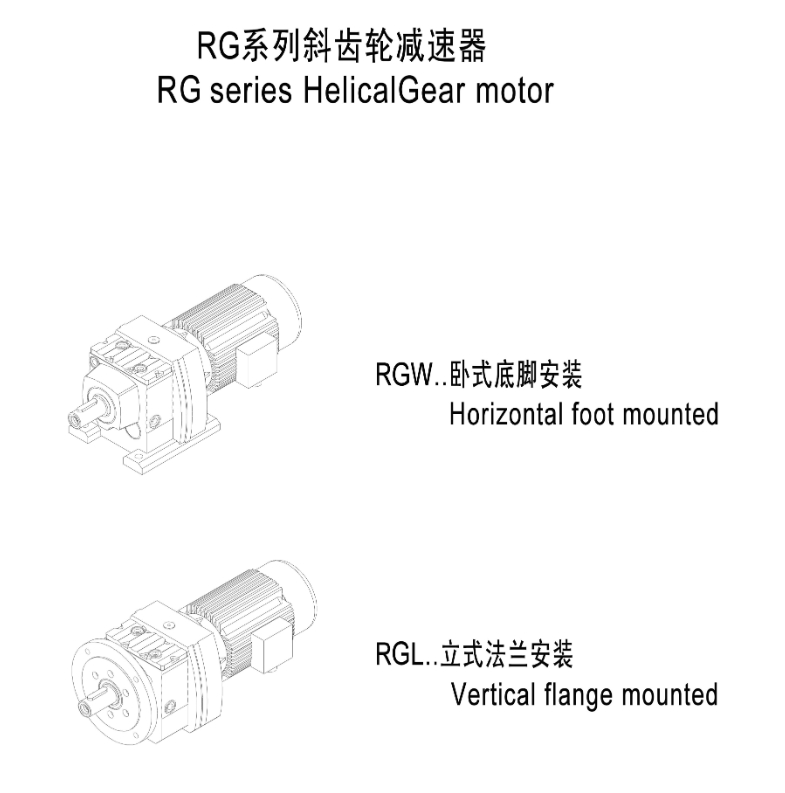 RG系列斜齿轮硬齿面减速电机