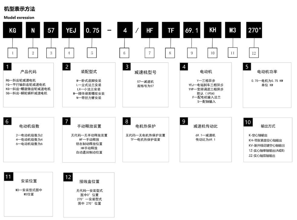 KG系列斜齿轮-伞齿轮减速电机