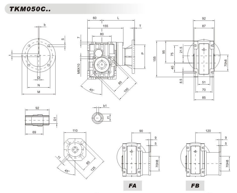 TKM050减速器