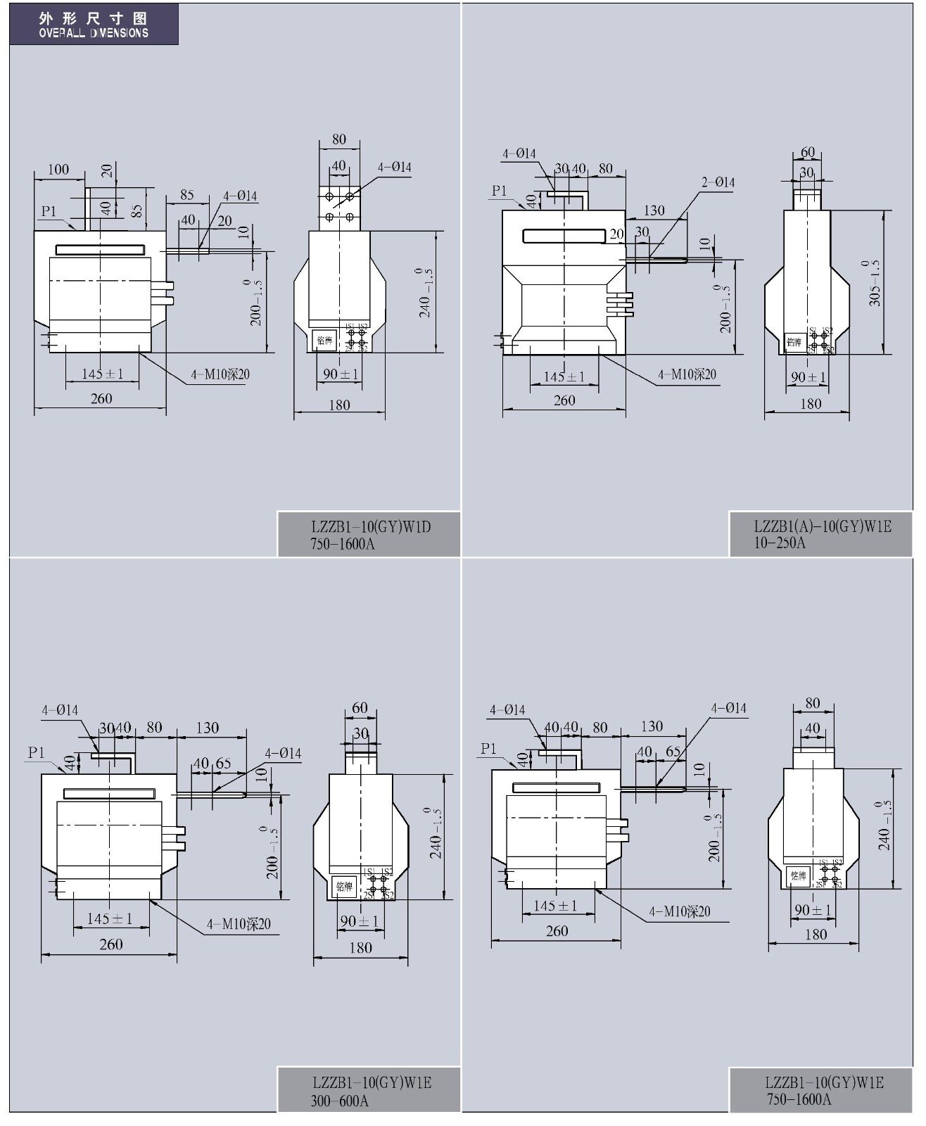 0.5-12KV-LZZB1(A)-10(GY)W1(A,B,AC,BC,D,E)系列电流互感器