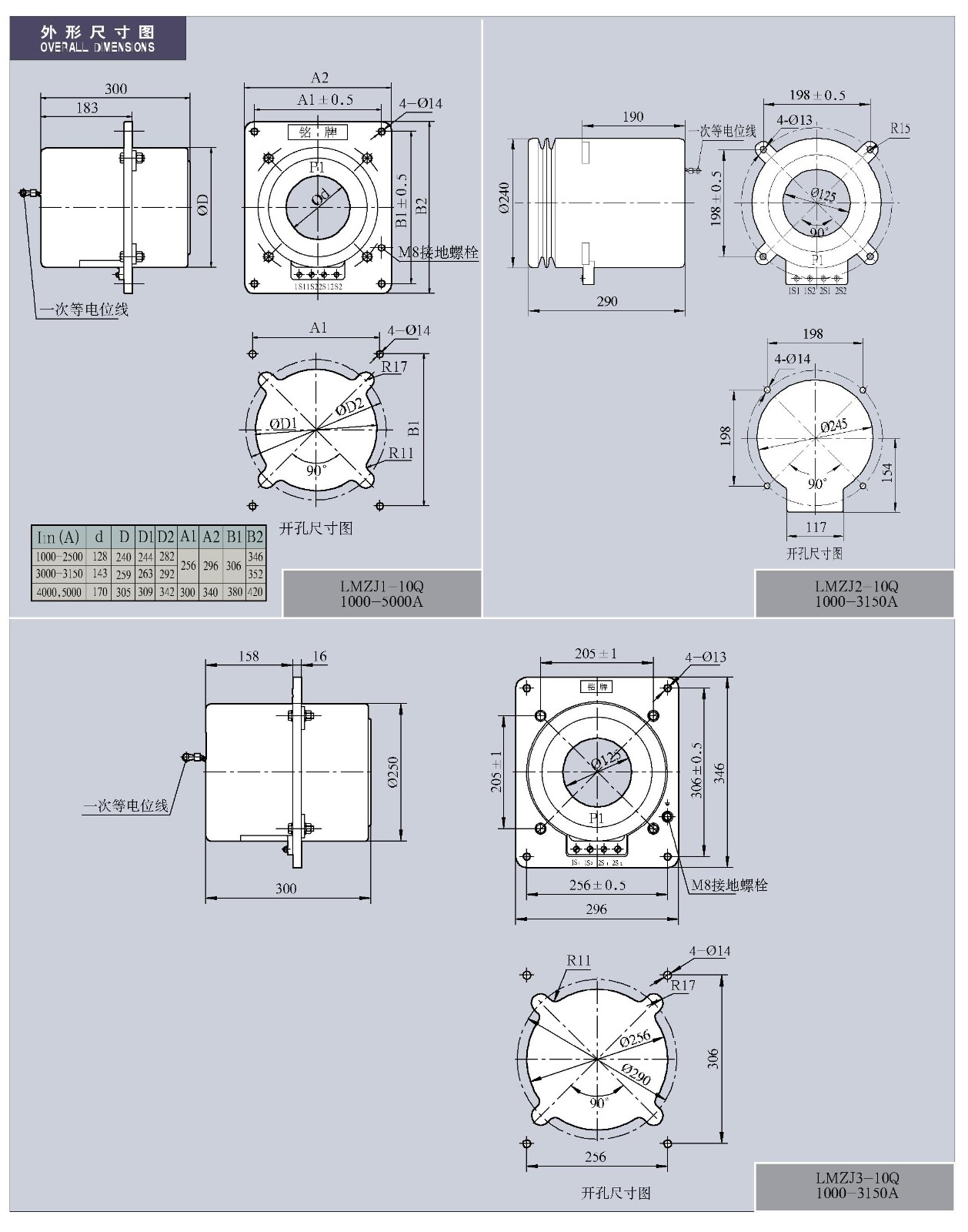 LMZJ1(2、3、4)-10Q/2(3)系列电流互感器