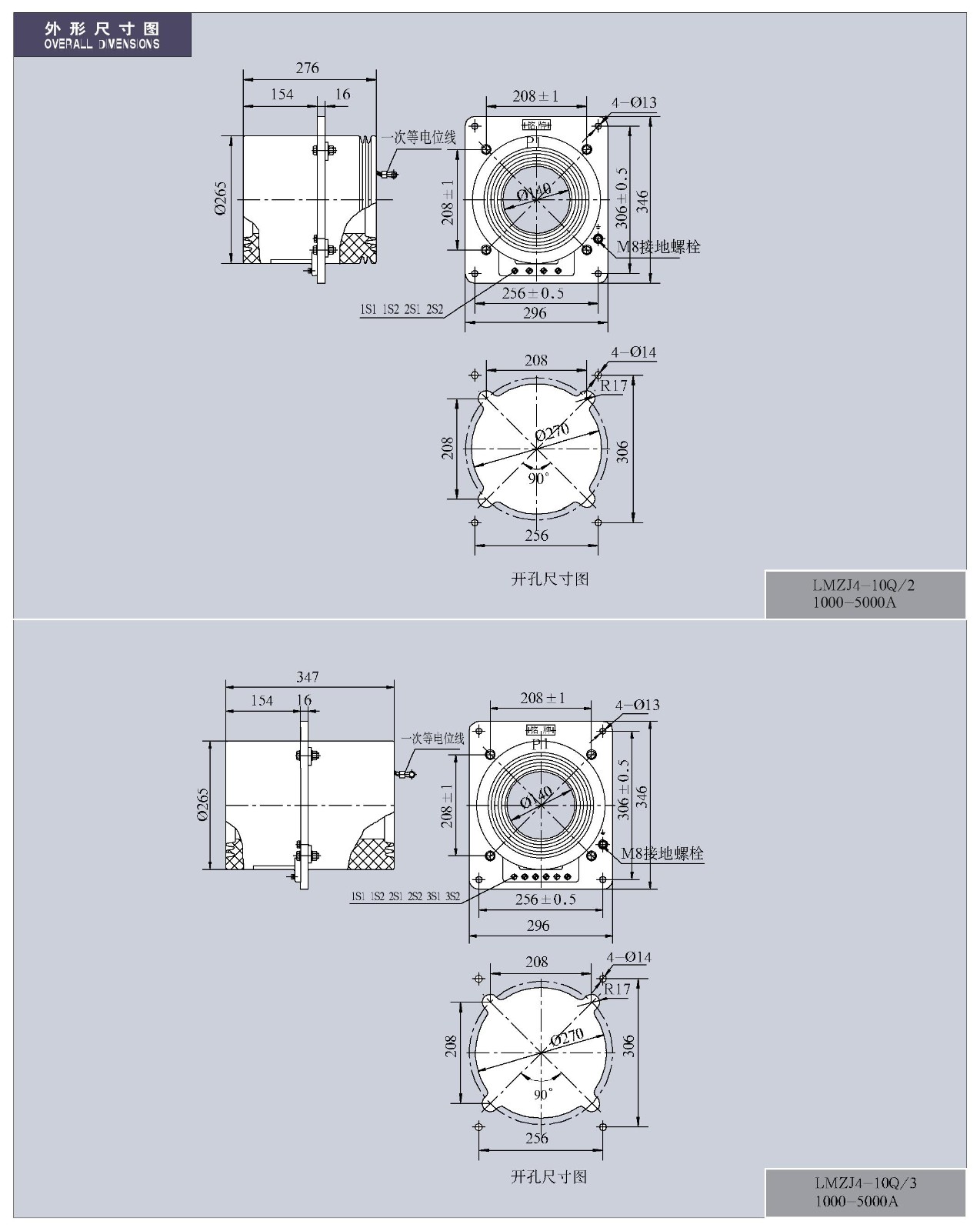 LMZJ1(2、3、4)-10Q/2(3)系列电流互感器