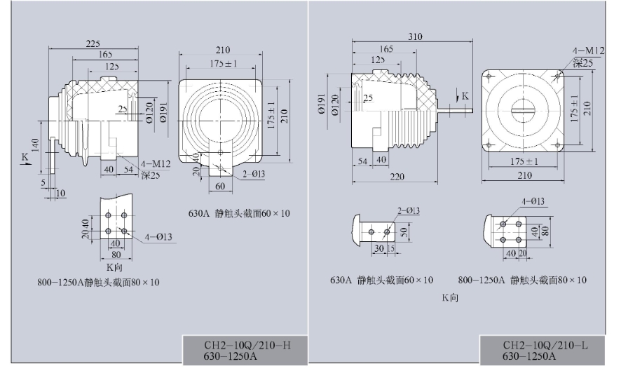 CH-10（Q）系列触头盒