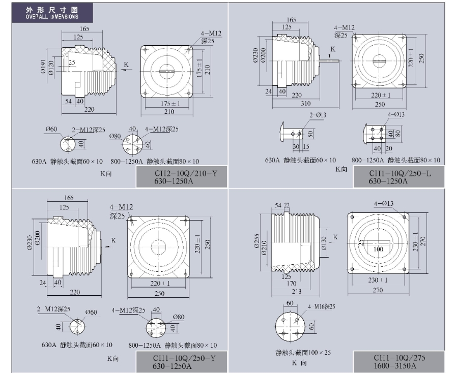 CH-10（Q）系列触头盒