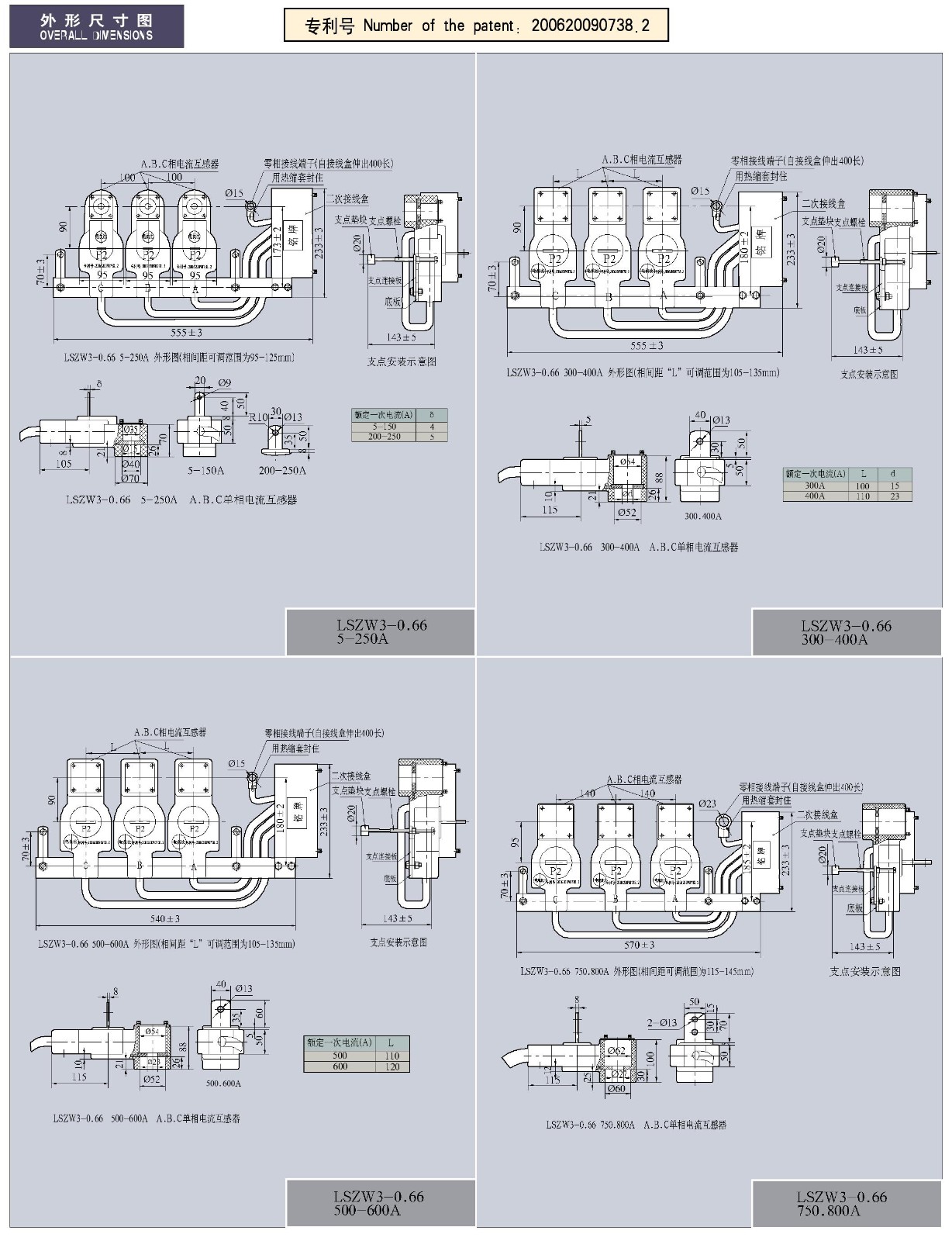 LSZ(M)W(3)-0.66(D、D2)系列户外三相组合互感器