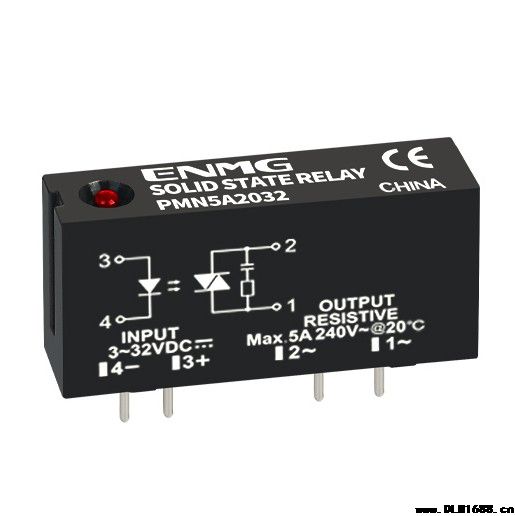 固态继电器 SIP单列直插PCB焊接式PMN带LED灯