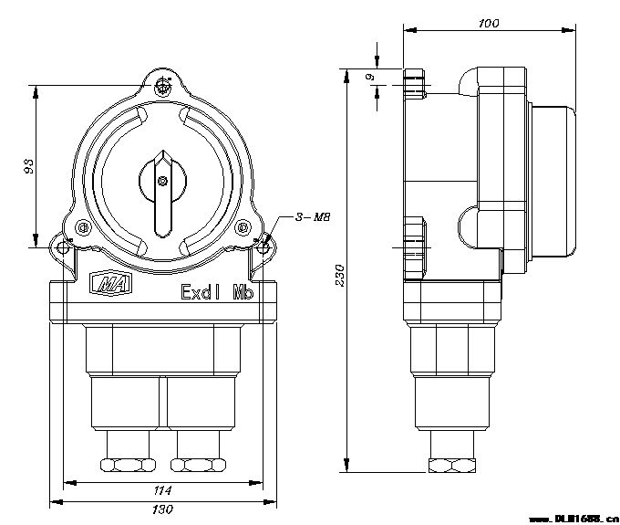 KBH-6/127矿用隔爆型转换开关-矿用照明开关