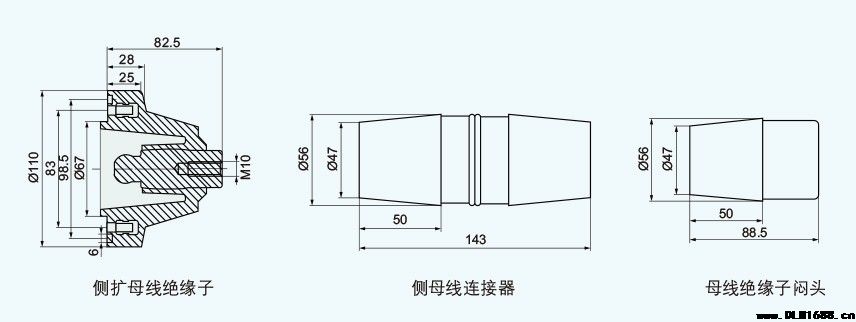 国网标准化 侧扩内锥型母线连接器电缆附件